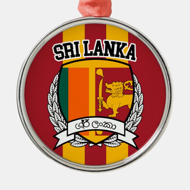 Sri Lanka Ornament Aus Metall (Vorne)