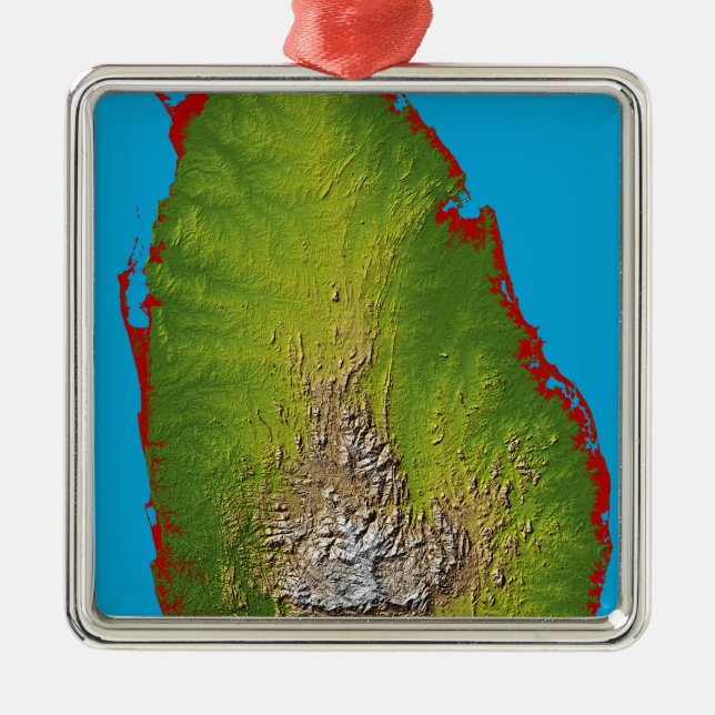 Sri Lanka Ornament Aus Metall (Vorne)