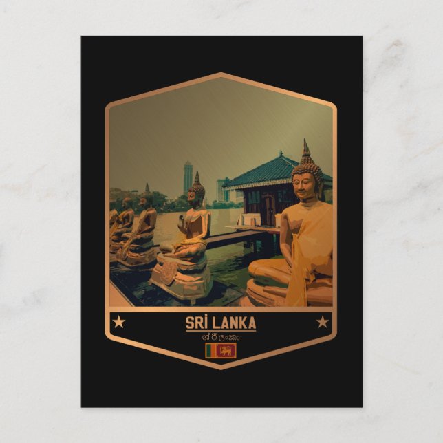 Sri Lanka Postkarte (Vorderseite)