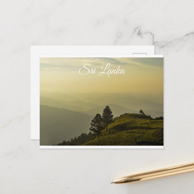 Sri lanka  postkarte (Vorderseite/Rückseite Beispiel)