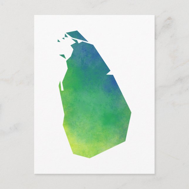 Sri Lanka Postkarte (Vorderseite)