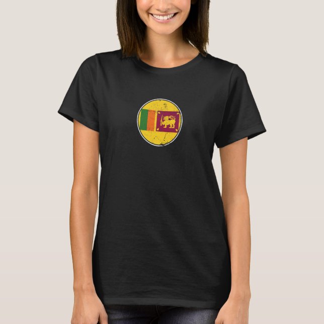 Sri Lanka Proud Sri Lankan Flag  1 T-Shirt (Vorderseite)