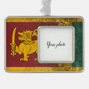 Sri Lanka Rahmen-Ornament Silber