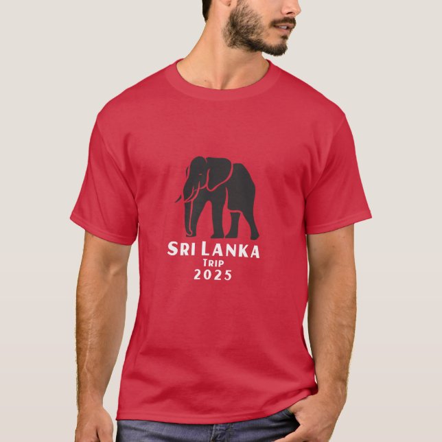 Sri Lanka-Reise 2025 T-Shirt (Vorderseite)