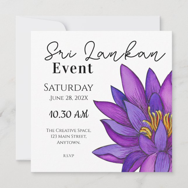 Sri Lanka Sigiri Bilder Save The Date (Vorderseite)