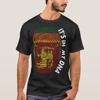 Sri Lanka: Sri-lanka-Flagge in meiner DNA T-Shirt
