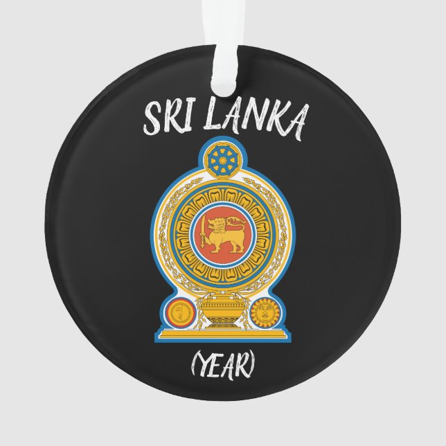 Sri Lanka Trier l'ornement de Noël (dos)