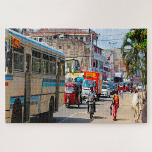Sri Lanka Tut Tut's und Verkehr-Jigsaw-Puzzle