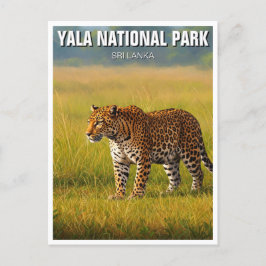 Sri Lanka Yala National Park Travel Postkarte