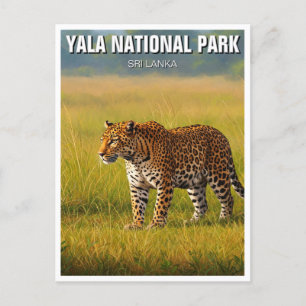 Sri Lanka Yala National Park Travel Postkarte