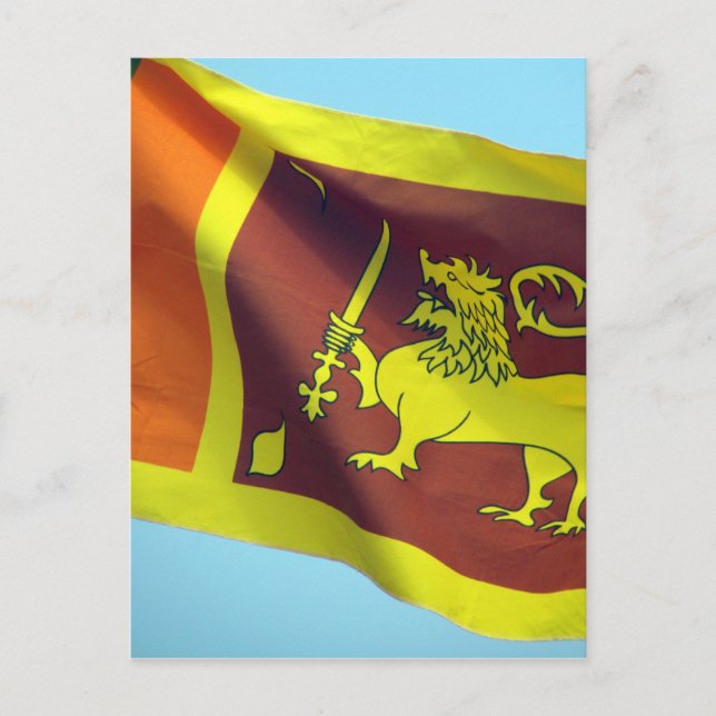 Sri-lankan-Flagge Postkarte (Vorderseite)