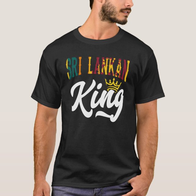 Sri Lankan King Sri Lanka Sri Lankan Sri Lanka Fla T-Shirt (Vorderseite)