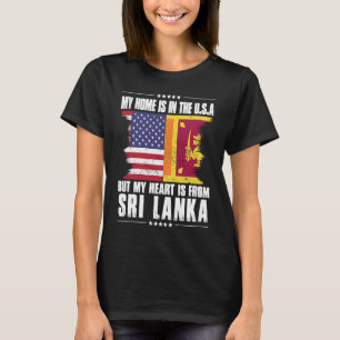 Sri Lankas amerikanischer Patriot Grown Proud Zuha T-Shirt