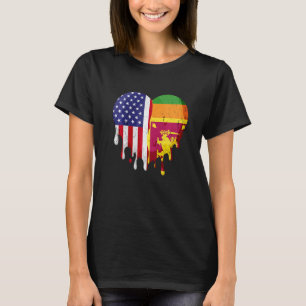 Sri Lankischer Amerikaner Patriot Grown Country Me T-Shirt
