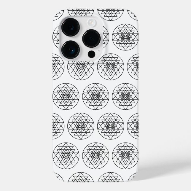 Sri Yantra Case-Mate iPhone 14 Pro Hülle (Rückseite)