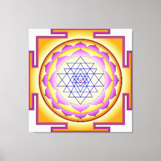Sri Yantra Chakra Shiva Shakti Navayoni Göttin Leinwanddruck