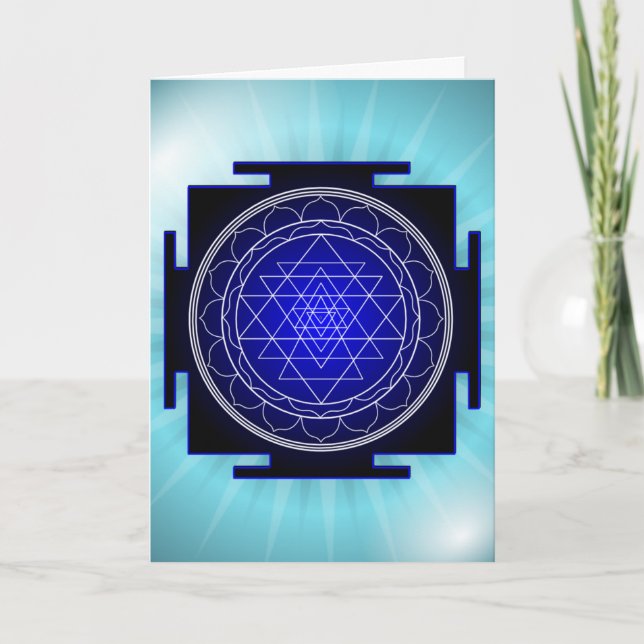 sri yantra Grußkarte Karte (Vorderseite)