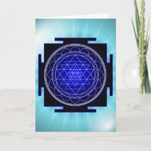 sri yantra Grußkarte Karte