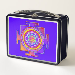 Sri Yantra - Hinduismus Symbol Design 1 Metall Brotdose