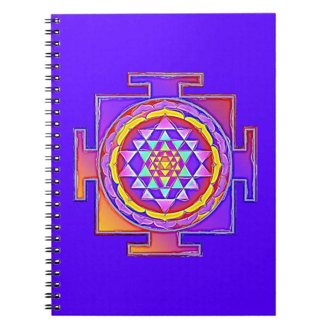 Sri Yantra - Hinduismus Symbol Design 1 Notizblock (Vorderseite)