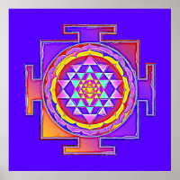 Sri Yantra - Hinduismus Symbol Design 1