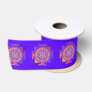 Sri Yantra - Hinduismus Symbol Design 1 Satinband