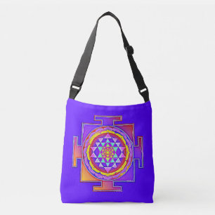 Sri Yantra - Hinduismus Symbol Design 1 Tragetaschen Mit Langen Trägern