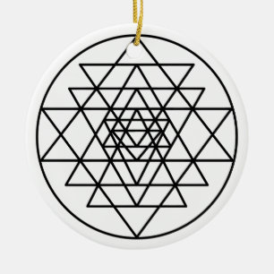 Sri Yantra Keramik Ornament