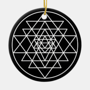 Sri Yantra Keramik Ornament