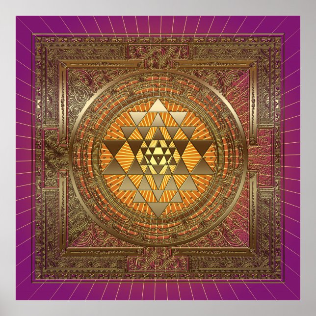 Sri Yantra Lila Sun - Poster (Vorne)