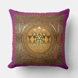Sri Yantra Lila Violett - Kissen
