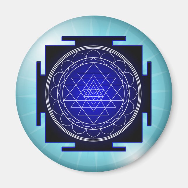 Sri-yantra-Magnet Magnet (Vorne)