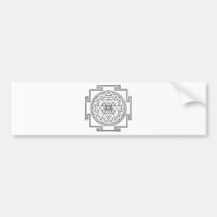 Sri Yantra Mandala Autoaufkleber