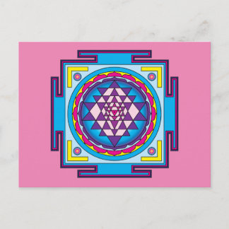 Sri Yantra Mandala Postkarte
