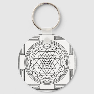 Sri Yantra Mandala Schlüsselanhänger