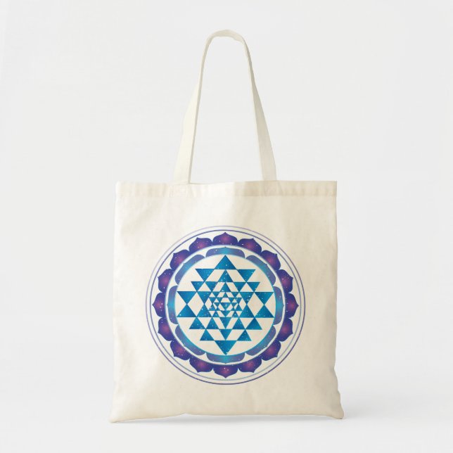 Sri Yantra Mystical Sacred Geometry Symbol Tragetasche (Vorne)