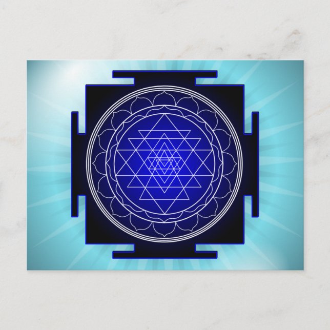 sri yantra postcard postkarte (Vorderseite)