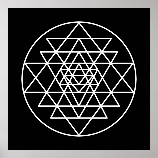 Sri Yantra Poster (Vorne)