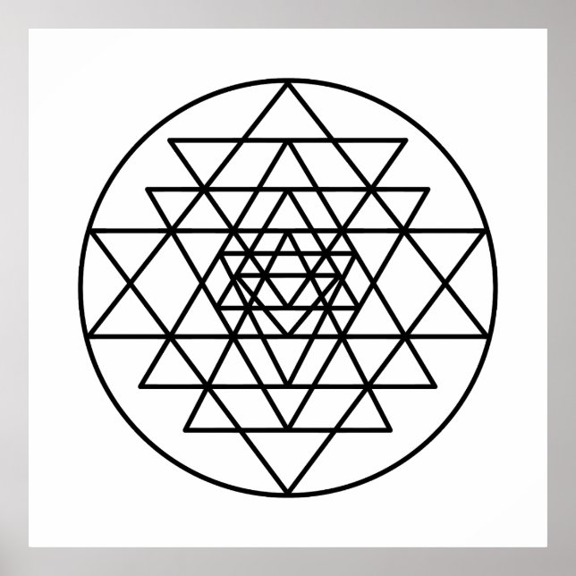 Sri Yantra Poster (Vorne)