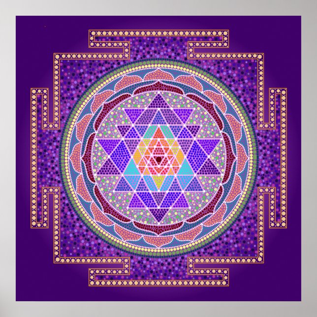 Sri Yantra Poster (Vorne)