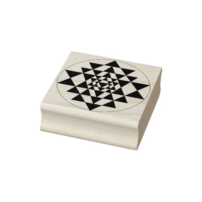 Sri Yantra Rubber Briefmarke Gummistempel (Stempel)