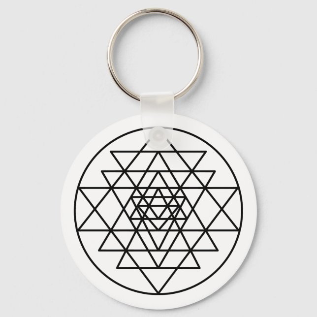 Sri Yantra Schlüsselanhänger (Vorderseite)