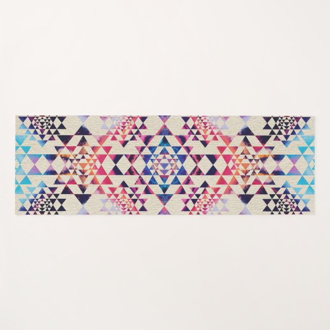 Sri Yantra/Sri Chakra Muster - malen Sie Yogamatte (Vorderseite (Horizontal))