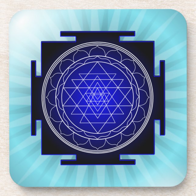 sri yantra Untersetzer (Vorderseite)