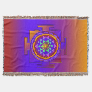 SRI YANTRA voll gefärbt + Ihre Ideen Decke