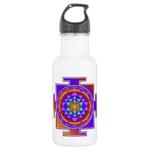 SRI YANTRA voll gefärbt + Ihre Ideen Trinkflasche