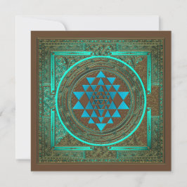 Sri Yantra Water Glow - Einladungskarte
