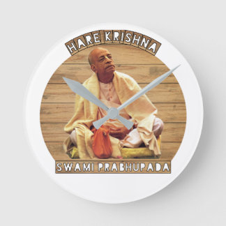 Srila Prabhupada ji Runde Wanduhr