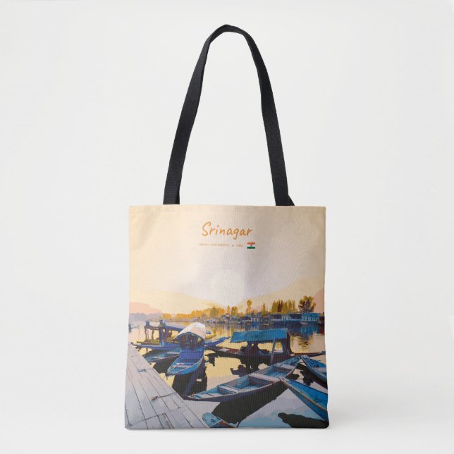 Srinagar, Indien - Dal Lake Shikara Boote Tasche (Vorderseite)