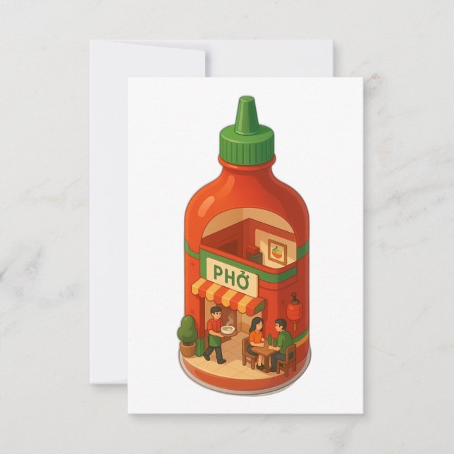 Sriracha Pho Shop Dankeskarte (Vorderseite)